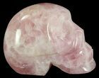Polished Rose Quartz Crystal Skull #62624-2